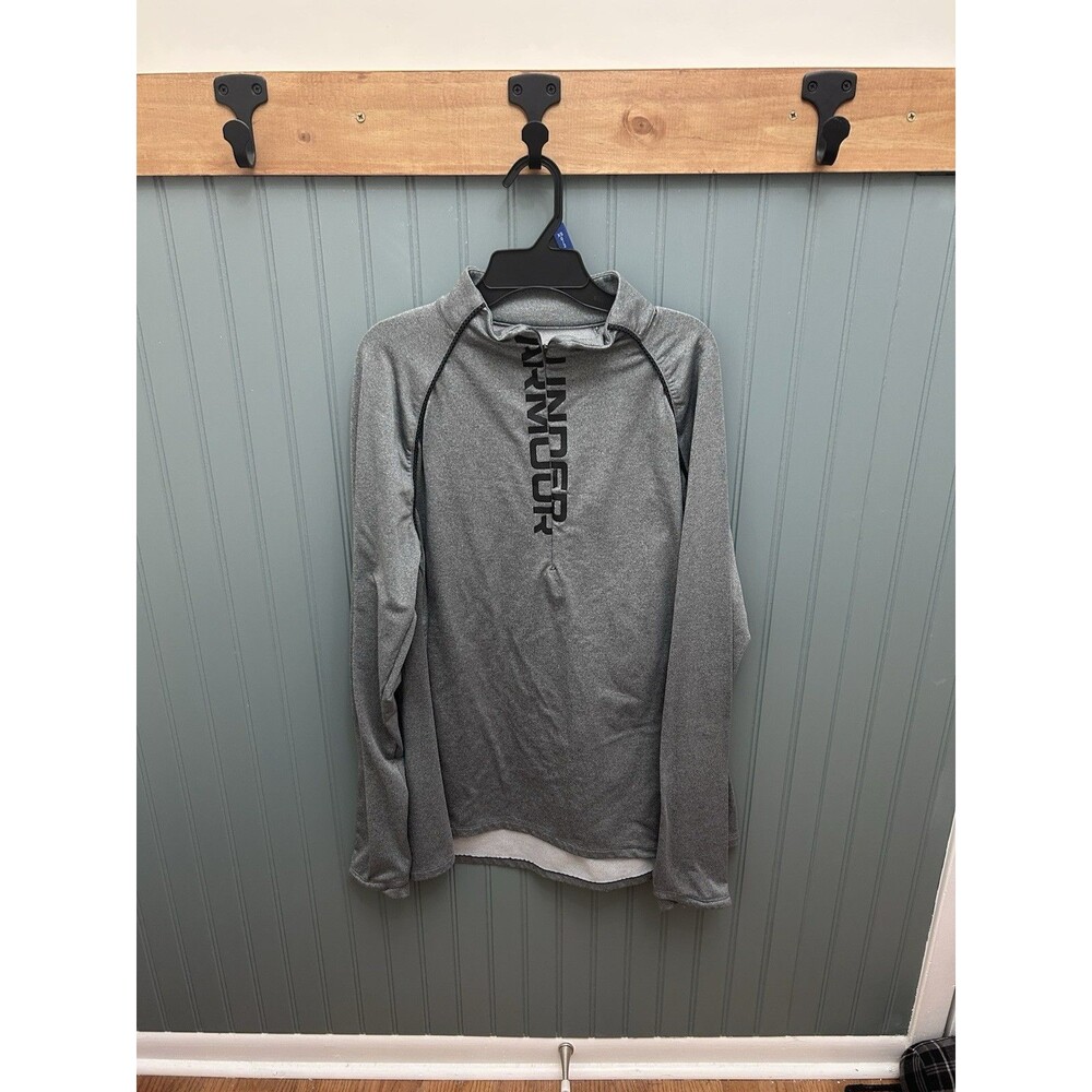 Under‎ Armour Women's ColdGear Athletic Gray 1/2-Zip Pullover, Size XL